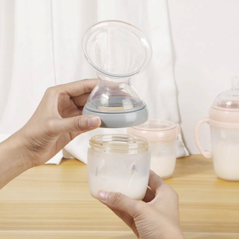 Phễu hút hứng sữa silicone Haakaa | Dễ dàng chuyển đổi bình sữa và cốc hứng sữa