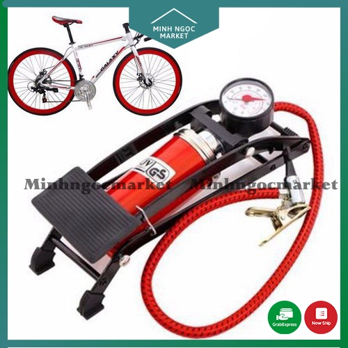 Bơm xe đạp, xe máy đạp chân loại tốt bơm mạnh tiện lợi cho gia đình