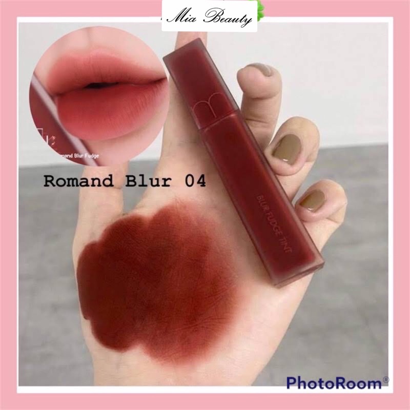 Son romand blur fudge tint màu 04 đỏ nâu trầm