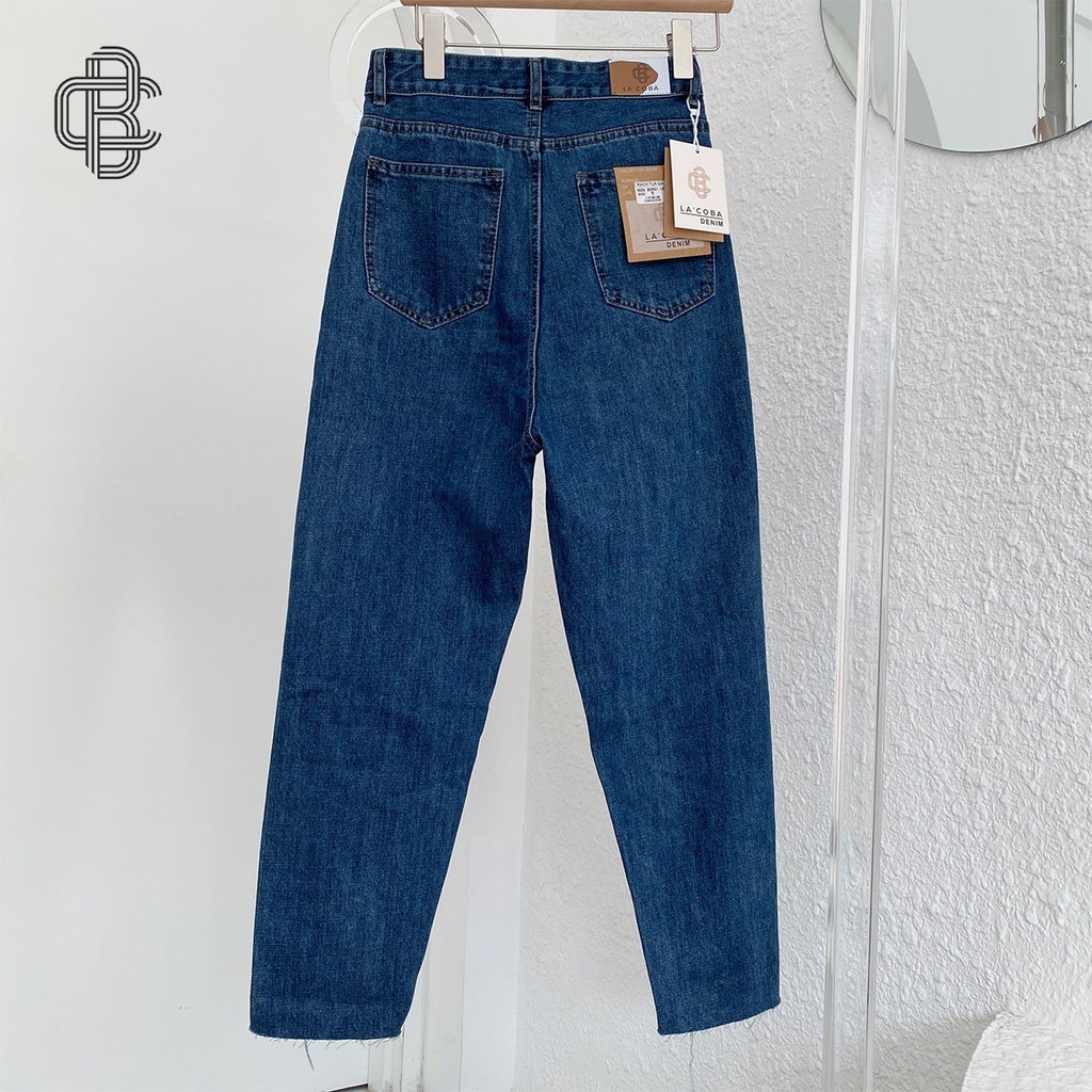 Quần baggy jean nữ rách cạp cao cá tính năng động BG01 - La’coba