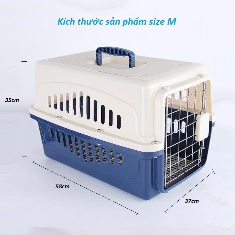 Lồng vận chuyển size M dành cho chó mèo từ 5-15kg