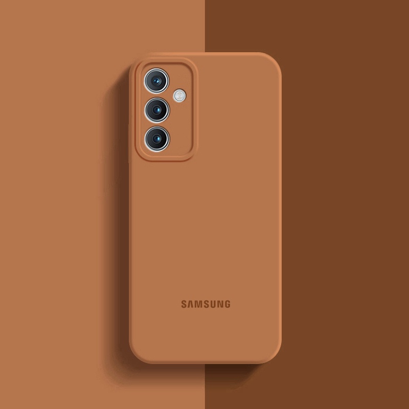 Ôp Điện Thoại Silicon Dẻo Màu Trơn Kiểu camera Cho samsung galaxy m54 m53 m52 m33 m23 f23 5g m14 m21 m31 m30s m13 4g Ốp