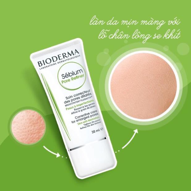 Kem se khít lỗ chân lông giảm bóng nhờn Bioderma Sebium Pore Refiner