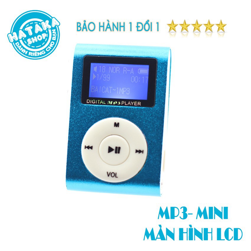 2021★ ❦Máy Nghe Nhạc Mp3 MINI có màn hình-kẹp gắn quần áo-tặng tai nghe và dây sạc-digital mp3 player⊿