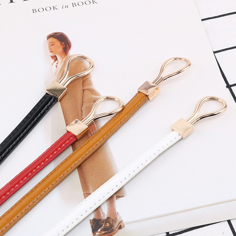 Thắt Lưng Da Bản Nhỏ Thời Trang Cho Nữ