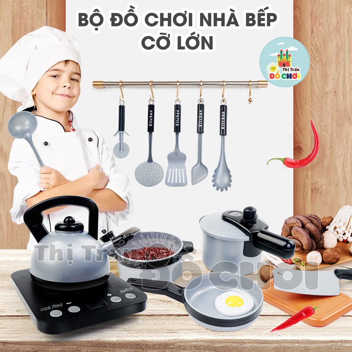 Đồ chơi cho bé  GIÁ SỐC  Đồ chơi nấu ăn nhà bếp nhiều chi tiết dùng pin cho bé yêu (cỡ lớn) - Đồ khuyến mãi giá tốt