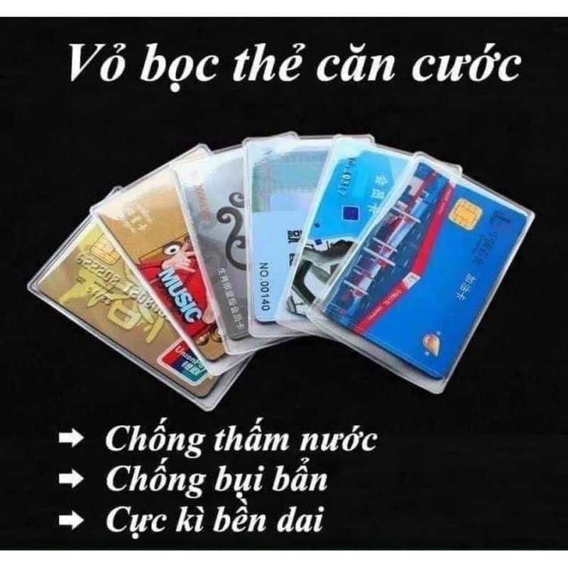 Combo 10 Túi đựng thẻ căn cước công dân, bằng lái xe, ATM, Card visit, CMND