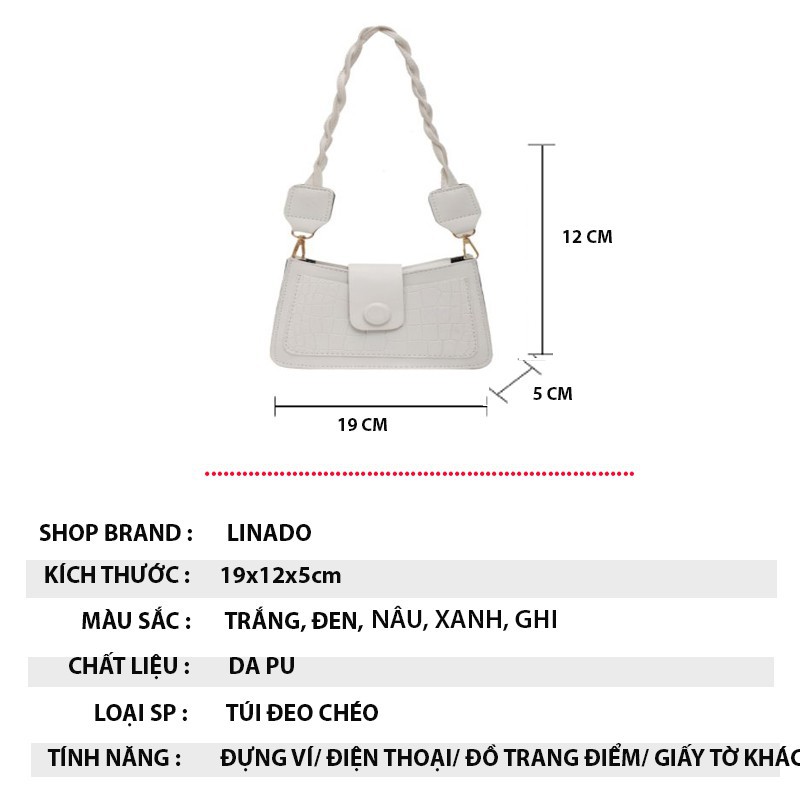 Túi Đeo Chéo Nữ mini dáng vuông cá tính giá rẻ dễ thương | BigBuy360 - bigbuy360.vn