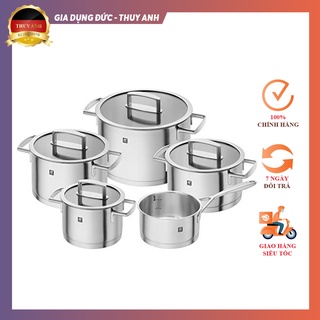 Bộ nồi Zwilling Vitality nắp kính 5 món - Hàng Đức