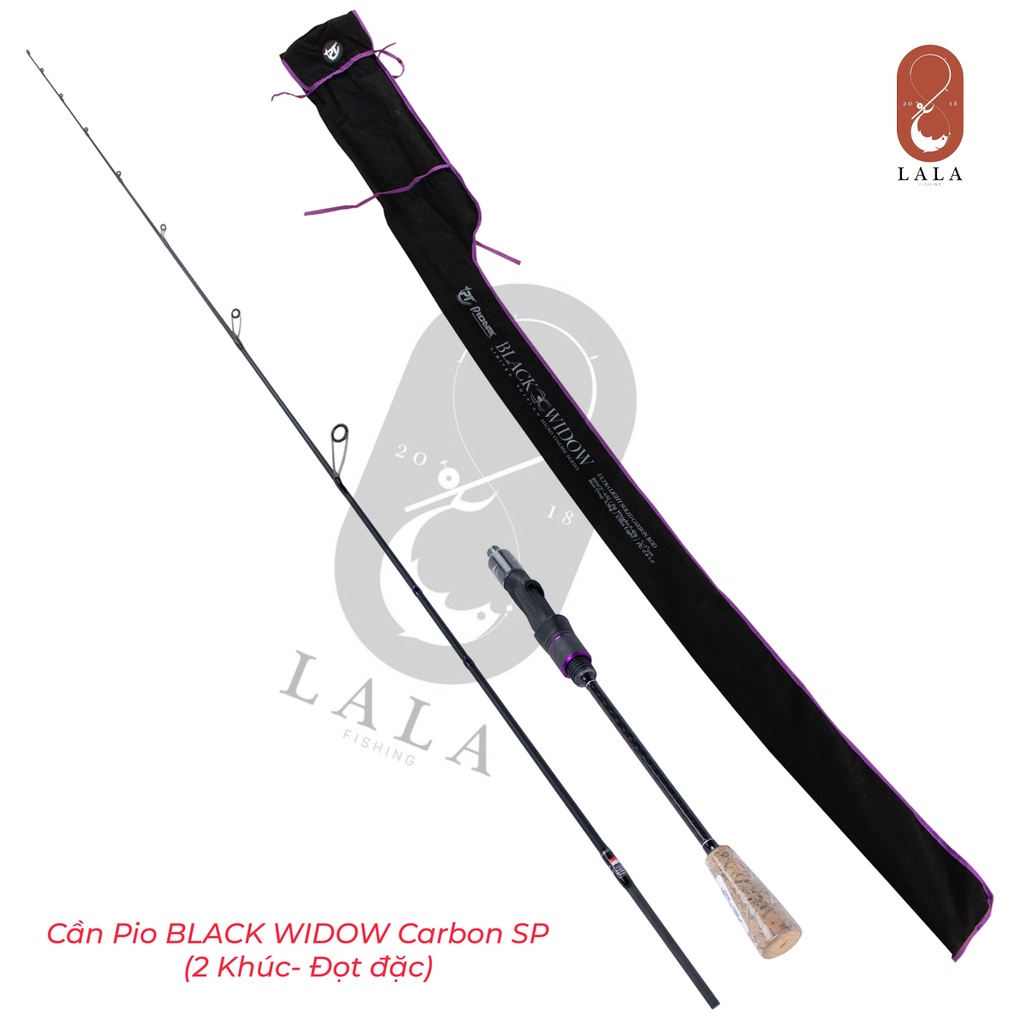 Cần câu máy đứng Pioneer BLACK WIDOW Carbon SP/BJS