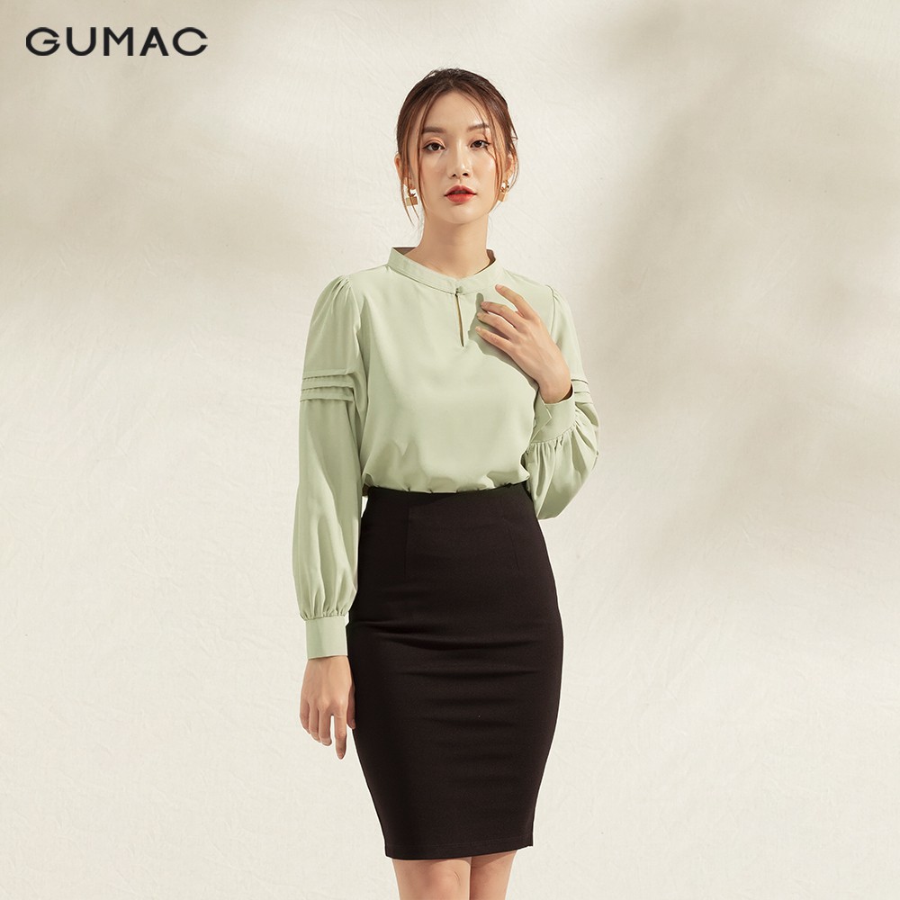 Áo cổ trụ xếp tay AA1167 GUMAC | BigBuy360 - bigbuy360.vn