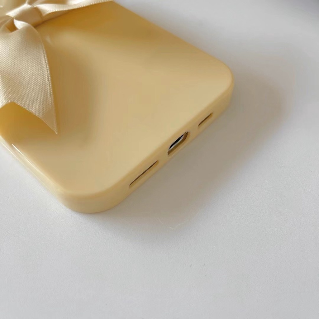 Ốp điện thoại gắn nơ thích hợp cho iPhone 7 8 X XS XR XS MAX 7 Plus 8 Plus 11 11 Pro 11 Pro Max 12 12 Pro 12 Pro Max