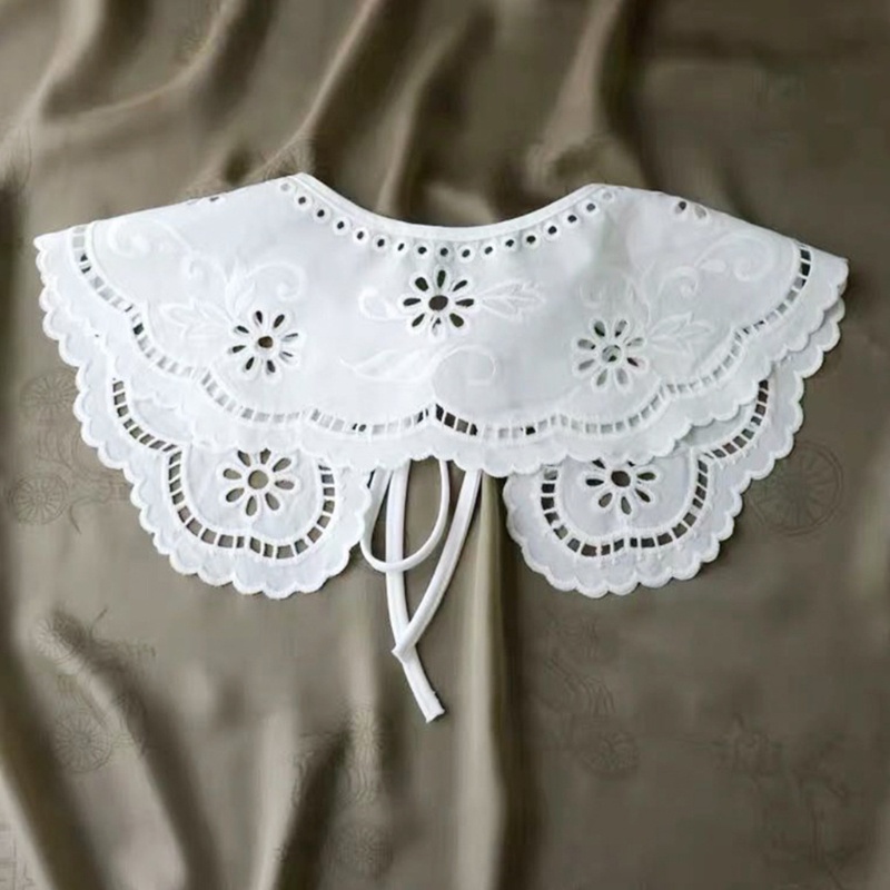 Cổ Áo Giả Thêu Hoa Phong Cách Pháp Thời Trang Cho Nữ