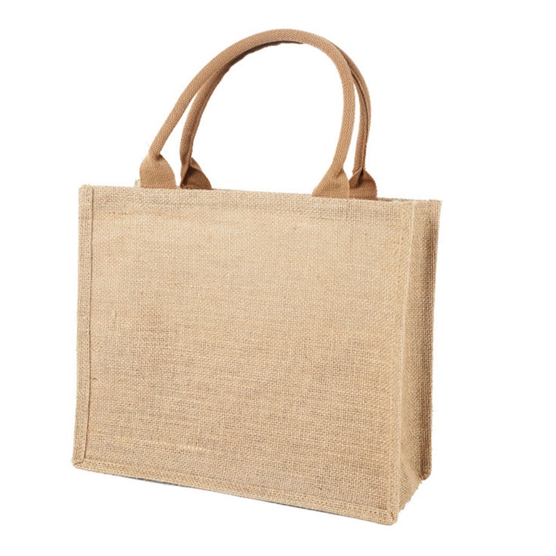 Seng Jute Túi Tote Vải Bố Cỡ Lớn Có Tay Cầm Có Thể Tái Sử Dụng Thích Hợp Đi Biển / Du Lịch /