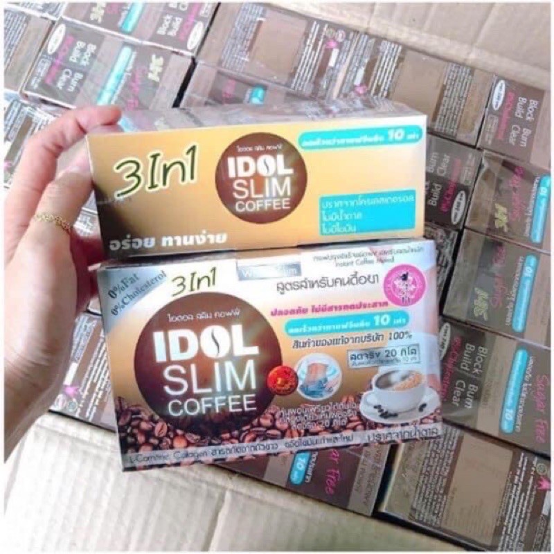 Giảm cân idol slim coffee chính hãng Thái Lan - hộp 10 gói