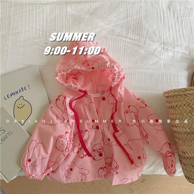 Hàng Mới Về Áo Khoác Chống Nắng Thoáng Khí Tay Dài Màu Trơn In Họa Tiết Hoạt Hình Thoáng Khí Thoải Mái Thời Trang Mùa Hè Cho Bé Trai Và Gái