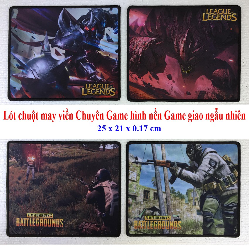 Bộ 5 Miếng lót chuột Chuyên Game có may viền size 25x21cm mã L11 - Loại MousePad Control và Speed (5)