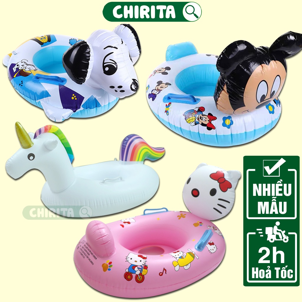 Phao Bơi Cho Bé HÌNH THÚ ĐÁNG YÊU Đủ Mẫu Khách Chọn - Phao Bơi Chống Lật Cho Bé Trai Và Bé Trái CHIRITA