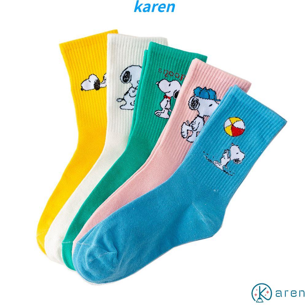 Vớ Cotton Giữ Nhiệt In Họa Tiết Hoạt Hình Nhiều Màu Dễ Thương Cho Nam Và Nữ