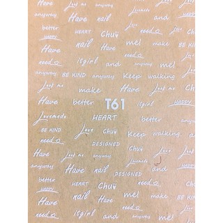 Miếng dán móng sticker nail(chọn mẫu inbox)