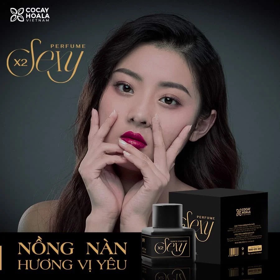 Nước hoa vùng kín X2 Sexy COCAYHOALA 5ml - khử mùi hôi, tạo hươn thơm tự nhiên, làm hồng và se khít vùng kín