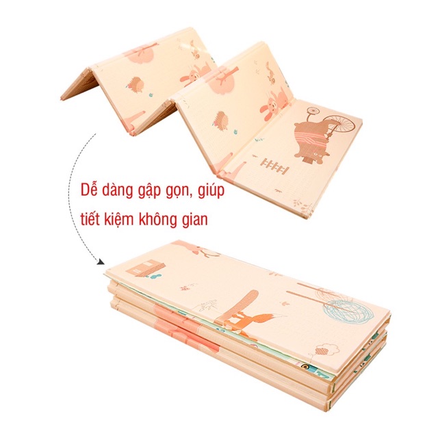 Thảm trải sàn xốp XPE 2 mặt phủ Silicone Hàn Quốc mẫu đẹp chống thấm tuyệt đối,chống ngã,cho bé tập bò,ko có túi 1m5x1m8 | BigBuy360 - bigbuy360.vn
