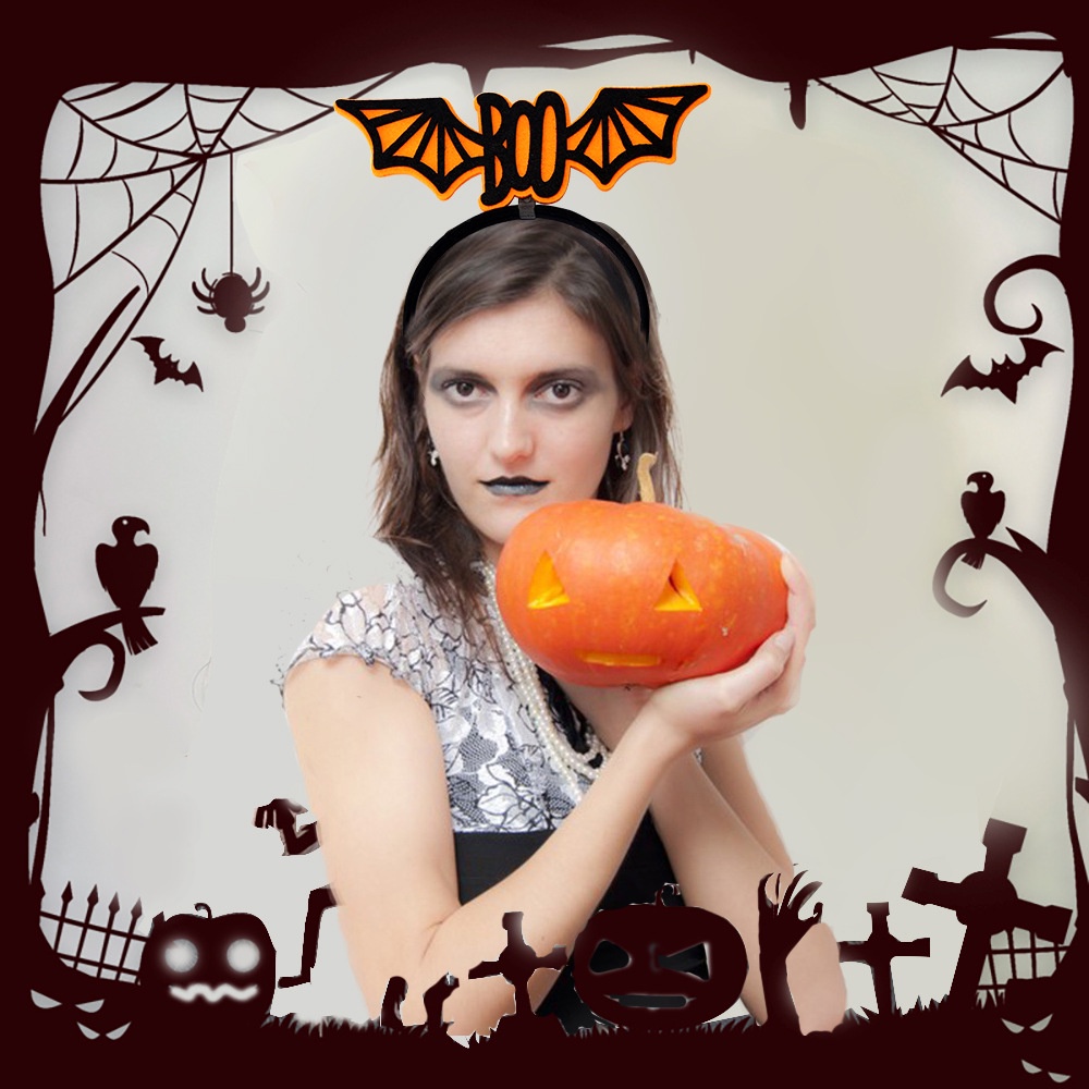 Cài Tóc Hình Bí Ngô Phong Cách Halloween