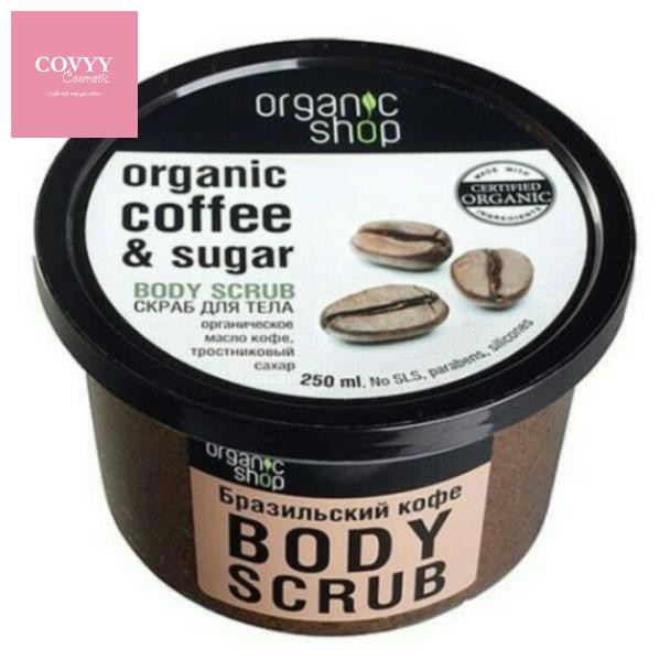 Kem tẩy da chết body Organic Shop