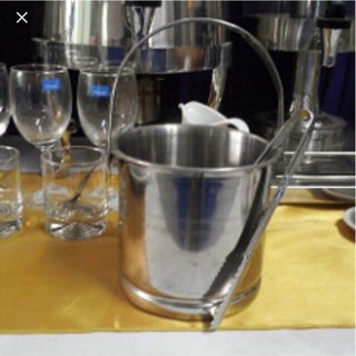 [SIÊU RẺ] Xô đựng đá 1lít 100% inox ( không bao gồm kẹp gắp)