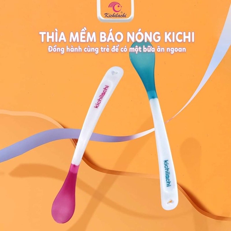[Kichilachi] Thìa báo nóng ăn dặm, an toàn cho bé từ 6 tháng tuổi