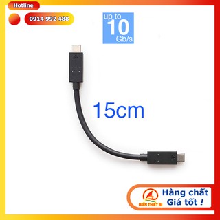 Cáp USB Type C Male to USB Type C Male Gen 2 - 15cm Tốc độ 10Gbps