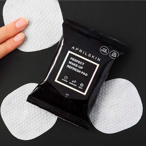 Khăn Giấy Tẩy Trang April Skin Không Cồn Perfect Make-up Refresh Pad 30 Tờ