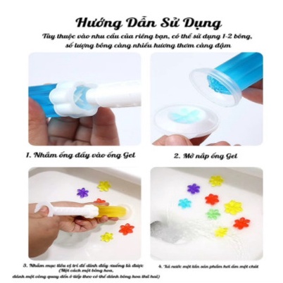 Gel Hoa khử mùi bồn cầu nhà vệ sinh hương thơm khử trùng toilet (mùi ngẫu nhiên)