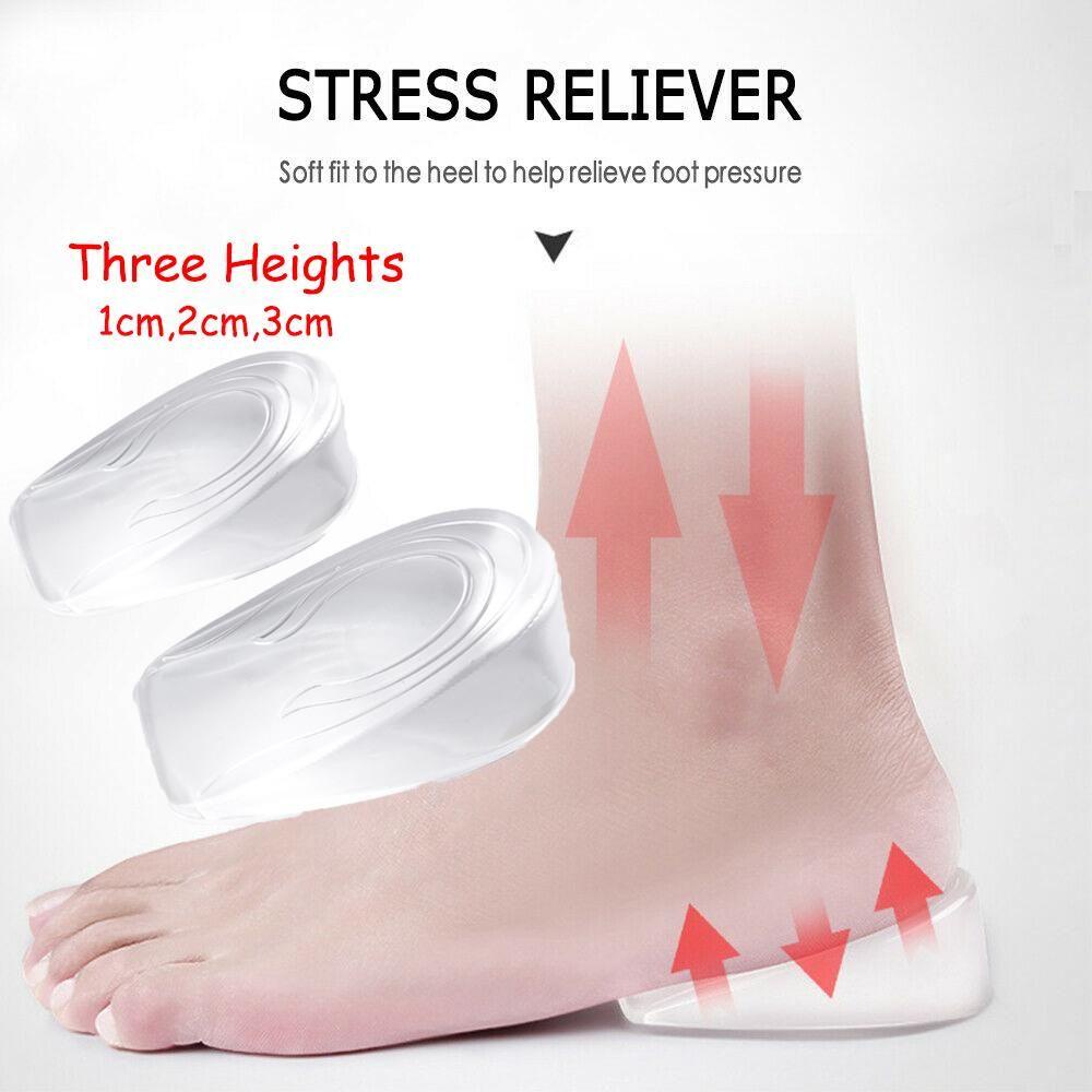Cặp Đệm Silicone Trong Suốt Lót Giày Chỉnh Hình Chăm Sóc Chỉnh Hình Cho Nam Nữ