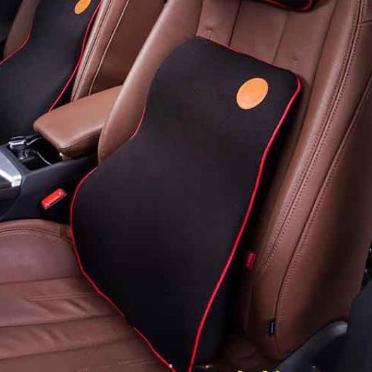 Tựa lưng lõi cao su non vỏ cottton cao cấp cho xe hơi, ô tô, ghế văn phòng