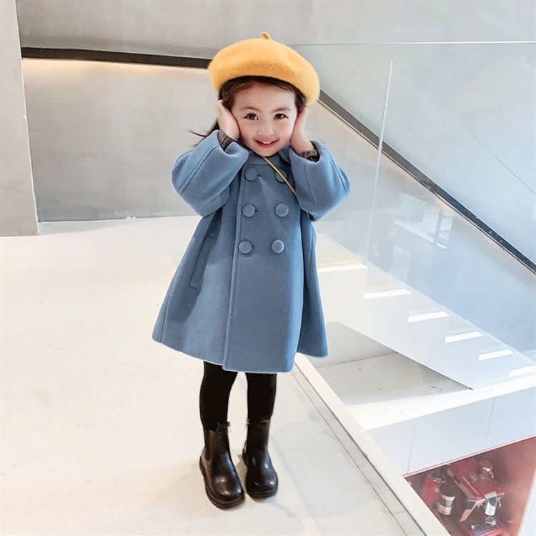 Áo khoác dáng dài thời trang đáng yêu cho bé gái