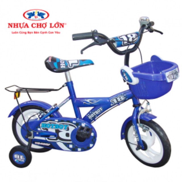 XE ĐẠP TRẺ EM 2 BÁNH NHỰA CHỢ LỚN 12