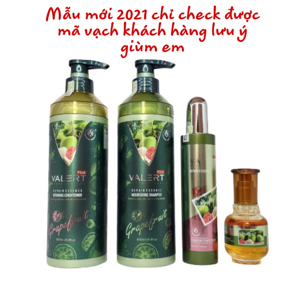 Cặp dầu gội xả BƯỞI Grapefruit Valert kích Thích Mọc Tóc, Nuôi Dưỡng Chống Rụng Tóc 2021. HÀNG CHÍNH HÃNG ALYA