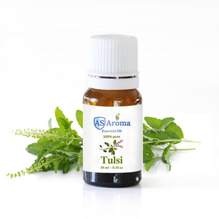 TINH DẦU HƯƠNG NHU GIẢM VIÊM NHIỄM, CHỮA CẢM LẠNH (Tulsi)-10ML-GIBI