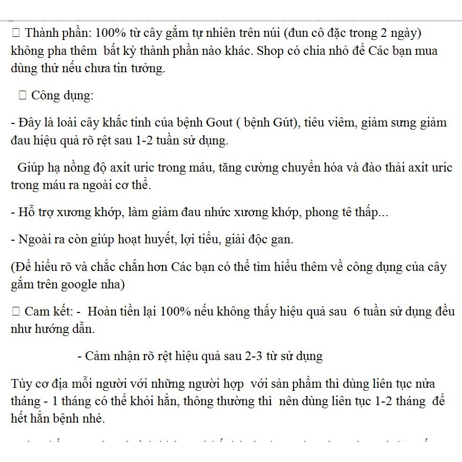 Cao gắm chuẩn của HTX Vạn An hỗ trợ Gút tự nhiên an toàn bảo vệ sức khỏe