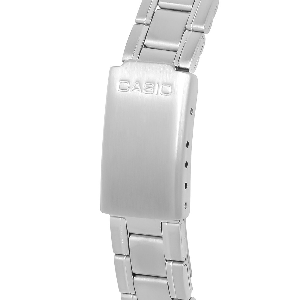 Đồng hồ nữ Casio Standard thể thao, điện tử giá rẻ - Dây bằng thép không gỉ, chống nước 3ATM (LTP-V007D-7EUDF)
