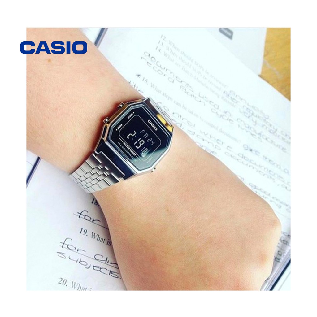 Đồng hồ nữ Casio LA680WA-1BDF chính hãng - Bảo hành 1 năm, Thay pin miễn phí
