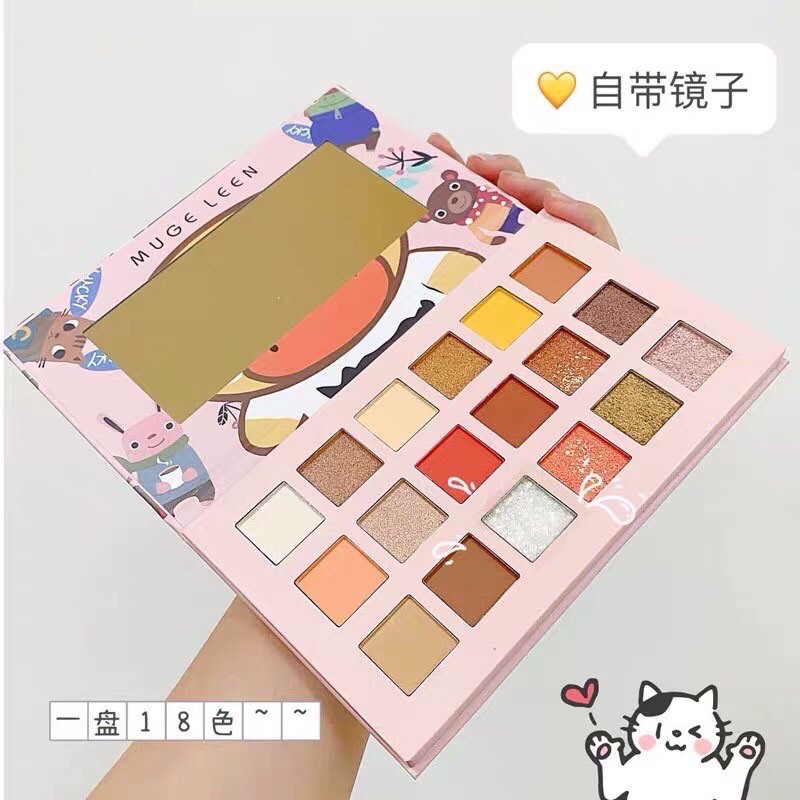 Bảng phấn mắt 18 màu MUGE LEEN Vịt Vàng | BigBuy360 - bigbuy360.vn