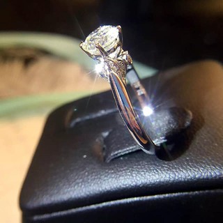 Nhẫn đính hôn nữ đính đá Zircon