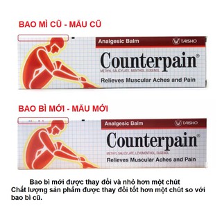 DATE 2025 Dầu Xoa Bóp Counterpain Nóng Lạnh 120g tuýp lớn nhất