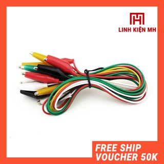 Combo 10 Dây Kẹp Cá Sấu 5 Màu 50cm