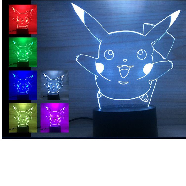 Led 3d hình Pikachu