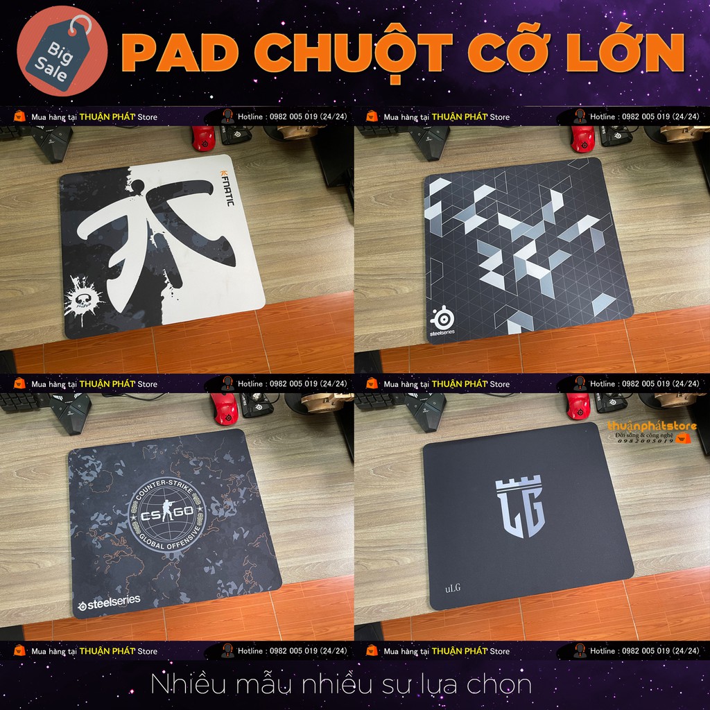 [ DÀY 5MM ] LÓT CHUỘT CỠ LỚN - SIÊU DÀY - PAD STEELSERIES 450x400x5(MM)