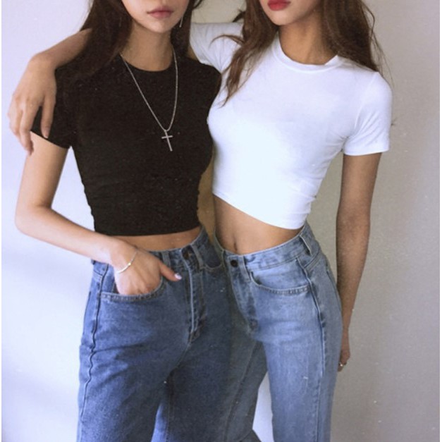 Áo thun nữ croptop thời trang