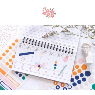 Sticker miếng dán trang trí sổ planner, sổ lưu niệm